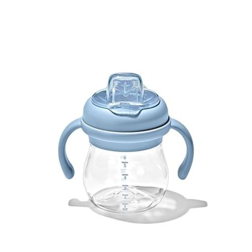 OXO Tot Transitions Soft Spout Sippy Cup with Removable Handles - 6 oz. - Blossom