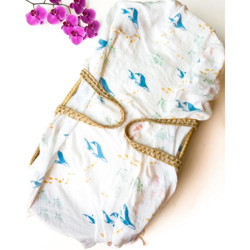 Sea Animal Swaddle - Organic Baby Swaddle | Ocean Nursery Decor – Coca + B.