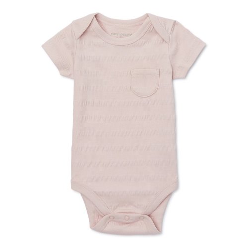 easy-peasy SOFTSEAMS Baby Short Sleeve Solid Bodysuit, Sizes 0-24 Months