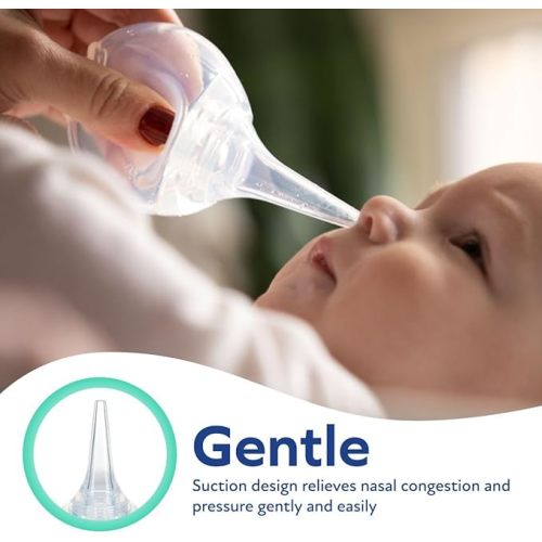Dr. Talbot's Nasal Aspirator for Babies - Silicone - Includes Storage Case - Clear