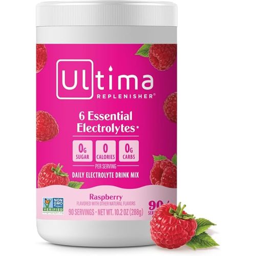 Ultima Replenisher Daily Electrolyte Powder Drink Mix, 90-Serving Canister