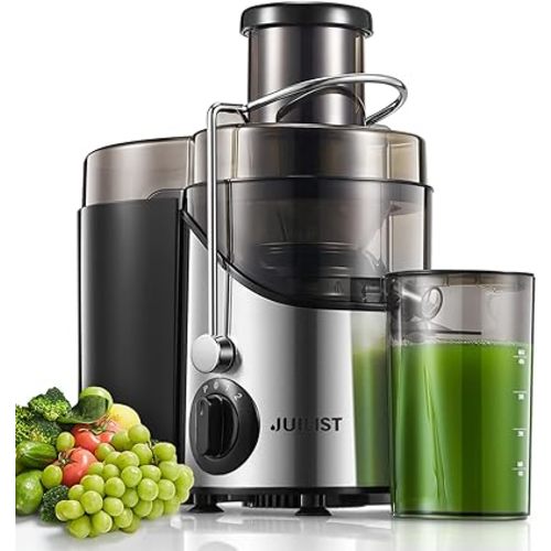 Juicer Machines, Juilist 3" Wide Mouth Juicer Extractor Max Power 800W, for Vegetable and Fruit with 3-Speed Setting, 400W Motor, Easy to Clean