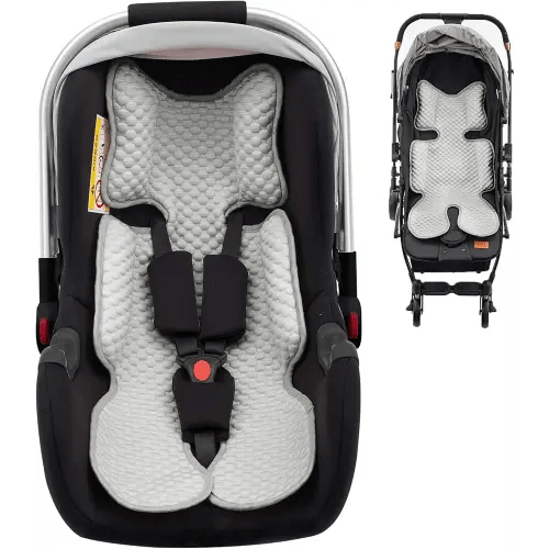 Car Seat Cooling Pad for Baby, Mink Dot Car Seat Cooler Mat for Girls Boys, Stroller Cooling Pad with 3D Breathable Mesh, Multifunctional Infant Carseat Cooling Insert Liner for Summer