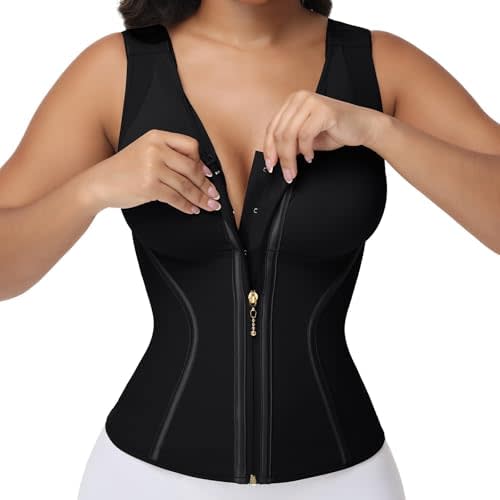 SHAPSHE Waist Trainer Corset for Women Tummy Control Workout Faja with Bra