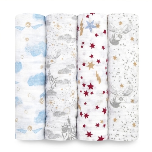 boutique cotton muslin swaddles 4 pack