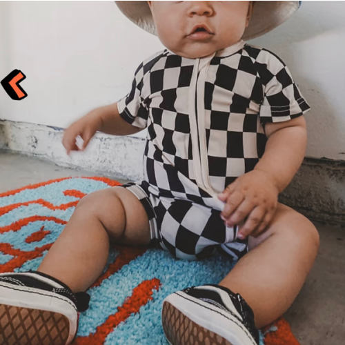 Checker Shorties Black