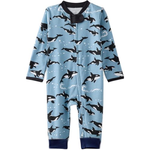 Sleep & Play Footless Two Way Zipper Organic Cotton PJs
