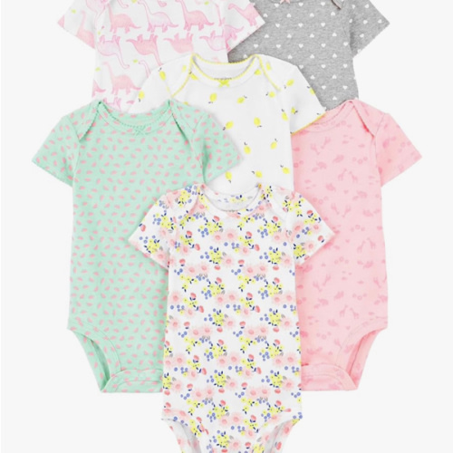 Simple Joys by Carter's Baby-Girls 6-Pack Short-Sleeve Bodysuit