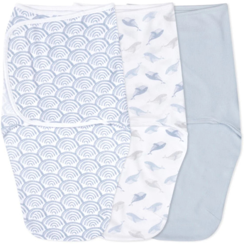 At Sea Easy Swaddle With No Zipper 0-3M | aden + anais