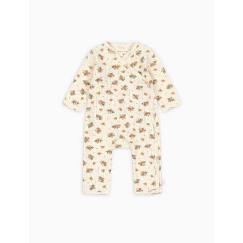 Pointelle Minnie Kimono Romper in Rosetto
