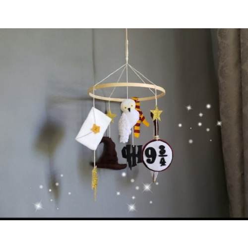 Wizard Baby Crib Mobileharry Baby Mobilesnow Owl Crib - Etsy