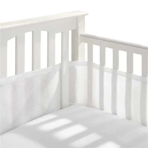 BreathableBaby - Classic Breathable Mesh Crib Liner, White