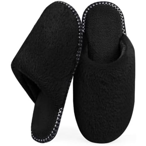 ZOORON Slippers for Women Fuzzy Slippers Warm Cozy Soft Memory Foam House Shoes with Anti-Skid Sole for Indoor and Outdoor