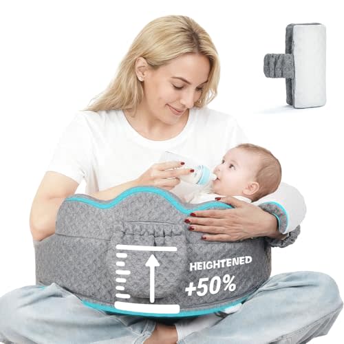 Mumykids Thickened Nursing Pillow, A Feeding Pillow with a Fence, Made with a Soft Cover and an Ergonomic Design Breastfeeding