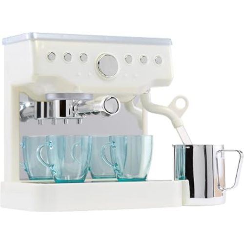 Little Tikes Sweet Spaces Espresso Machine – White, Imaginative Play, Pretend Play Kitchen, Boys and Girls Ages 3+ Years