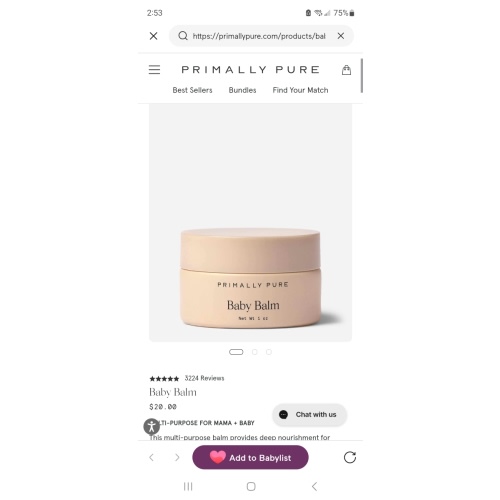 Baby Balm | Primally Pure
