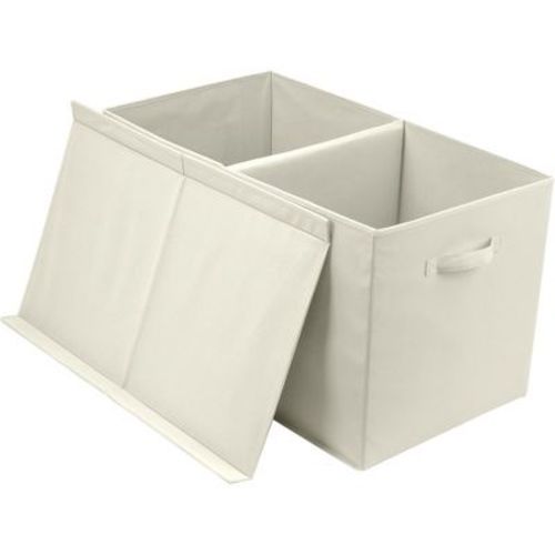 Sorbus Toy Chest with Flip-Top Lid, Kids Collapsible Storage for Nursery, Playroom, Closet, Home Organization, Large - Beige