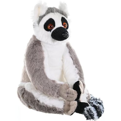 Wild Republic Ring Tailed Lemur Plush, Stuffed Animal, Plush Toy, Gifts for Kids, Cuddlekins 12 Inches