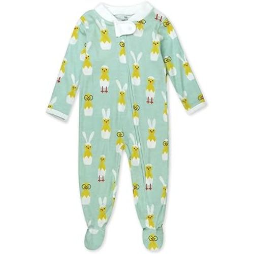 HonestBaby unisex-baby Celebration Sleep & Play Footed One-piece Pajama Sleeper 100% Organic Cotton