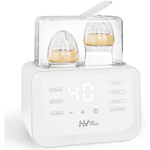 Bottle Warmer, 6-in-1 Fast Baby Bottle Warmer for Breastmilk and Formula, BPA Free Milk Warmer Food Heater with Timer & Automatic Shut-Off