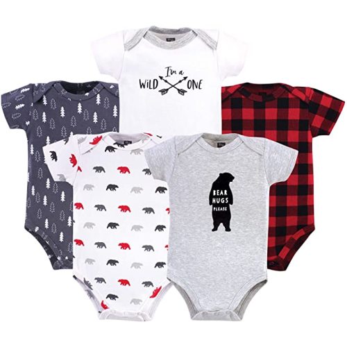 Hudson Baby unisex-baby Cotton Bodysuits - 3-6 Months