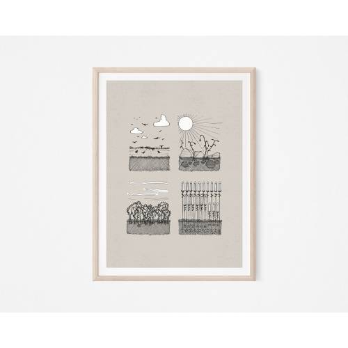 Parable of the Sower, DIGITAL PRINT!, Matthew 13, Christian Art, Evangelism Art, Bible Poster, Jesus Print, Biblical WALL Art, Jesus Parable