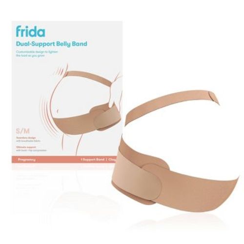 Frida Mom Dual Support Maternity Belly Band, Hip & Pelvis - Tan S/M