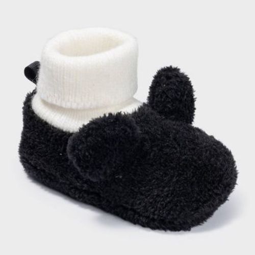 Baby Boys' Mickey Slippers - Black 6-9M