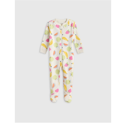 100% Organic Cotton Footie Pajama in Fruit