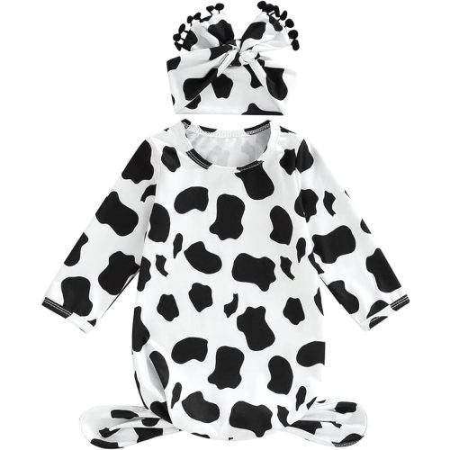 Infant Newborn Baby Girls Floral Sleep Gown Headband Sleepwear Romper Sleeping Bags Outfits