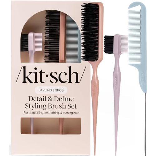 Kitsch Slick Back Hair Brush – Slick Back Brush for Styling