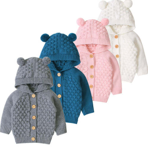 BEAR Knitted Cardigan - Hazel & Bo