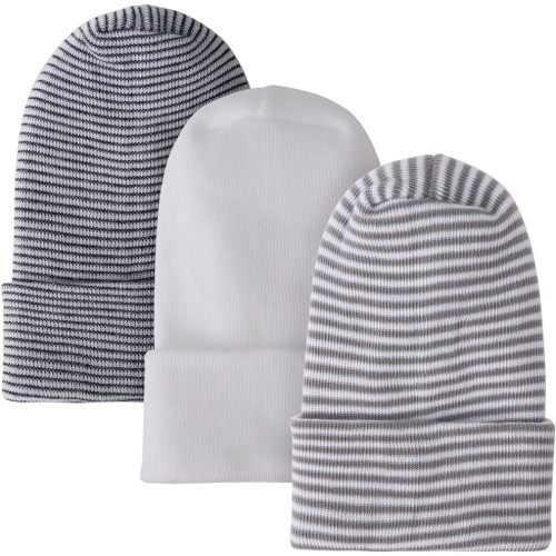 DRESHOW BQUBO Newborn Baby Hats Hospital Cotton Hat Premie Baby Stripe Beanie Infant Caps for 0-3 Months