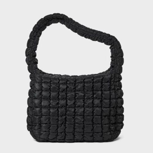 Puffer Hobo Shoulder Bag - Wild Fable™ Black