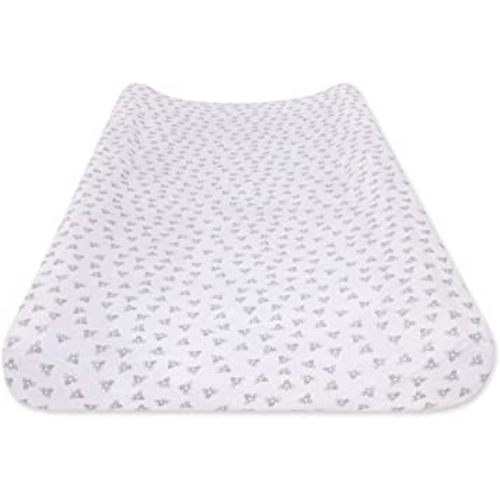 Burt's Bees Baby - Changing Pad Cover, 100% Organic Jersey Cotton Changing Pad Liner for Standard 16 x 32 Inch Changing Mats