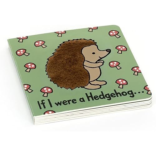 Jellycat If I were a Hedgehog: A Baby Touch and Feel Board Book Children's Book - Baby Gift