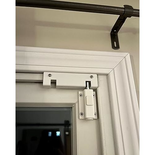 SDGINA Sliding Door Lock for Sliding Glass Door,Security Door Locks for Sliding Patio Doors, Lock Size 2.5" L, 1.5"W, Confirm Door Fit Before Purchase