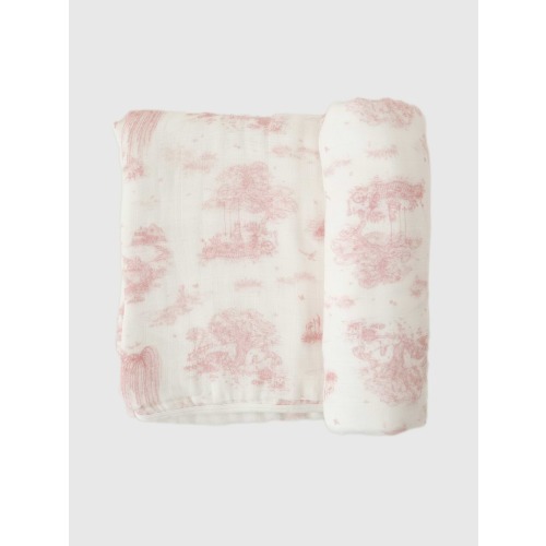 The Gilded Bird Spring Toile Bamboo Baby Blanket