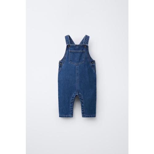 DENIM OVERALLS - Mid-blue | ZARA United States