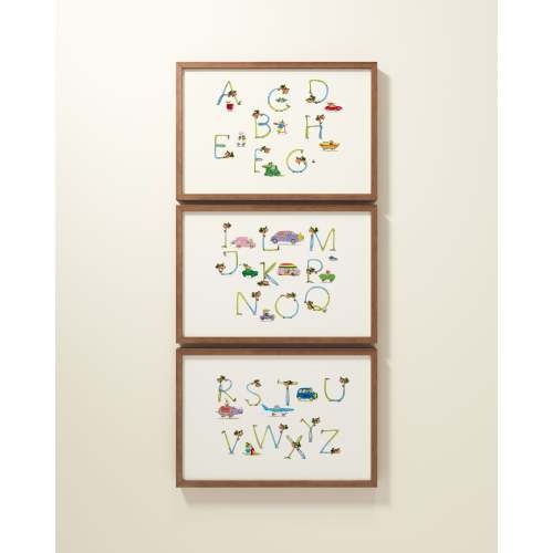 Busytown ABCs Framed Wall Art Set | Richard Scarry x Nestig