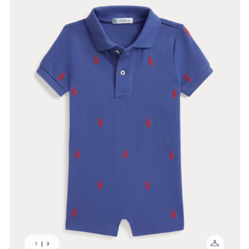 Polo Pony Cotton Mesh Polo Shortall