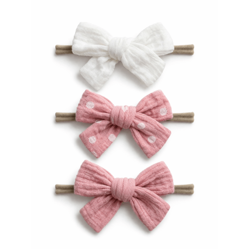 3-Pack Nylon Bows, Eloise – SpearmintLOVE