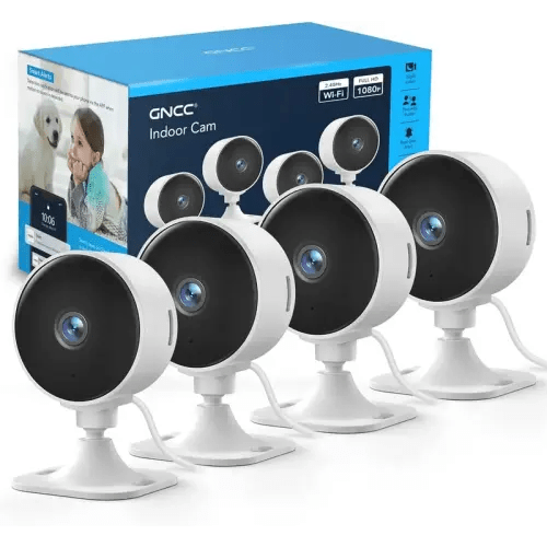 GNCC 4-Pack Indoor Security Camera with 2.4G WiFi, Full HD 1080P, - TikTok Shop