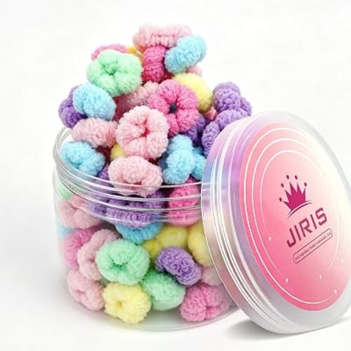Soft Infant Hair Bands 100pcs Stretchy Fine Ponytail Holders for Kids