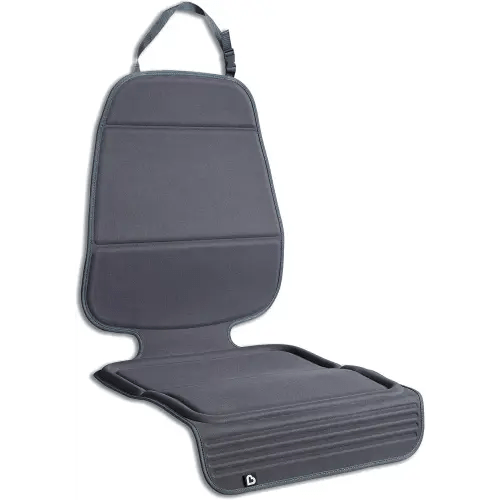 Munchkin Child Car Seat Protector, Elite Seat Guardian with Grime Guard Fabric, Dark Grey