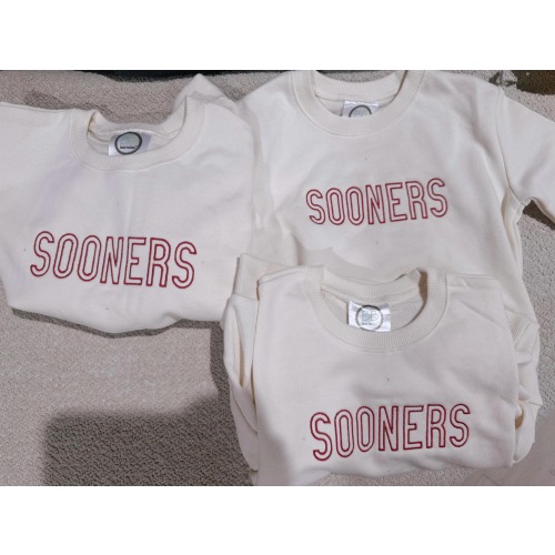 Oklahoma Sooners bubble romper/sweatshirt
