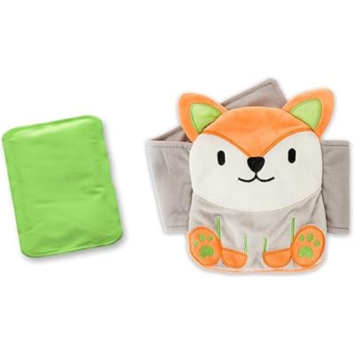 Baby Colic, Gas and Upset Stomach Relief, Baby Heated Tummy Wrap for Newborns - Belly Hugger - Infant Swaddling Belly Belt, Heating Pad with Soothing Warmth for Fussy Infants (Fox)
