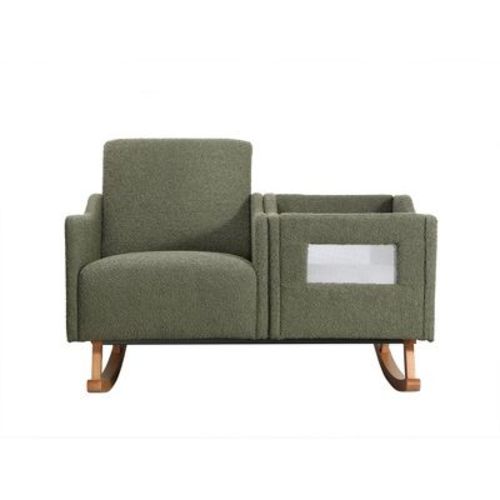 Second Story Home Emerson Nursery Rocker Accent Chair - Sage Boucle