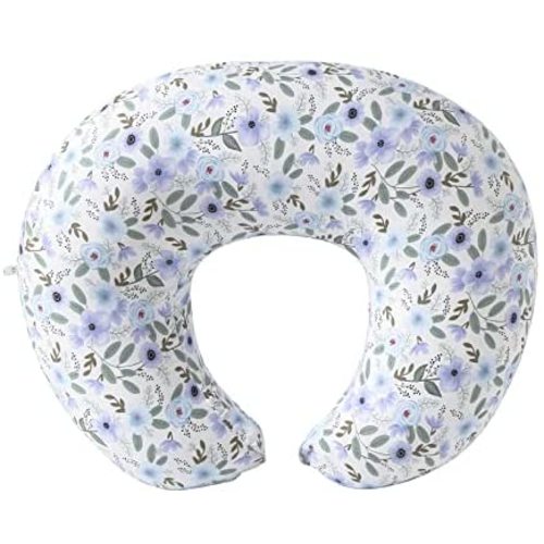 Nursing Pillow Cover, Premium Cotton Breastfeeding Pillow Slipcover Snugly Fits for Nursing Pillow for Baby Boys and Girls, Breathable Comfortable (Orchid)