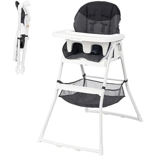 Baby Trend Flat Fold High Chair, Stellar Black